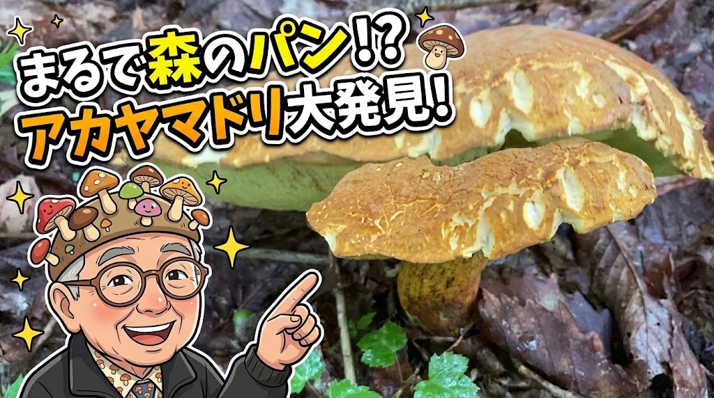 今年は諦めていたのに…!森のパン屋さん「アカヤマドリ」の巨大サイズと感動の出会い!2026.08.31