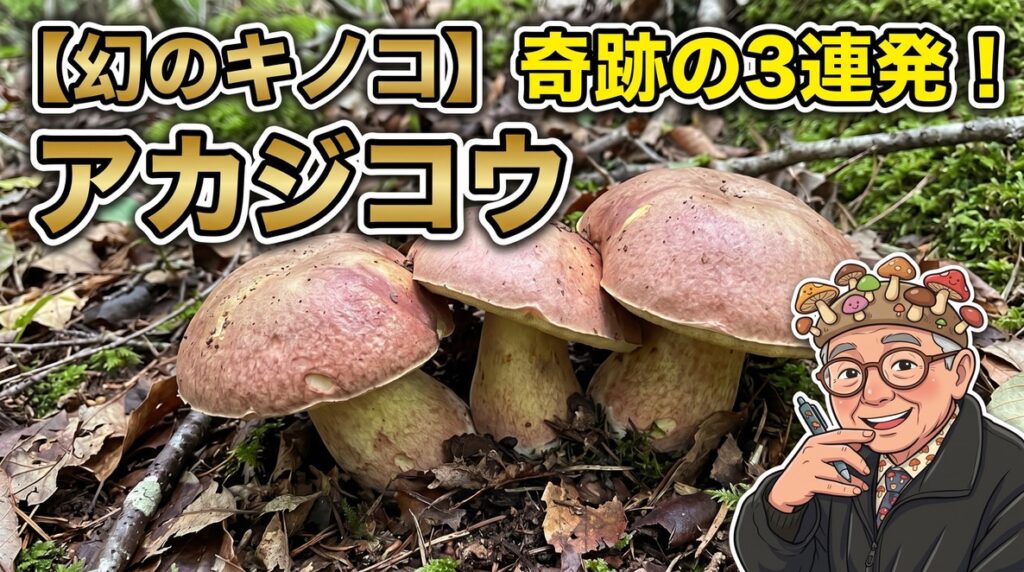 【大興奮】雨上がりの森でまさかの遭遇!圧倒的ボリュームの幻のキノコ「アカジコウ」 2026.08.31